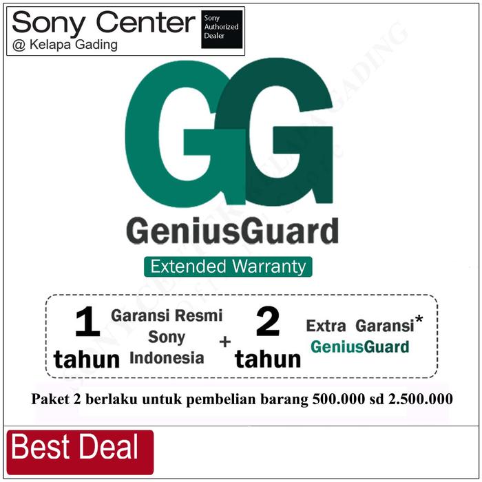 Gambar GeniusGuard Tambahan Garansi Sony Center Kelapa Gading - Promo 1B dari Sony Center Aneka Sakti undefined Tokopedia