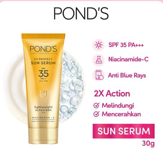 Gambar Pond's UV Protect Sun Serum SPF35 PA+++ UVA UVB Sunscreen PONDS WAJAH dari cherryblossomdps undefined Tokopedia