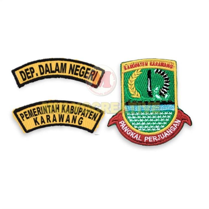 Gambar Bed Bordir Logo Dinas Kabupaten Karawang - Bordir PemKab Karawang - Dep.Dalam Negri dari Mulyocreative co id undefined Tokopedia