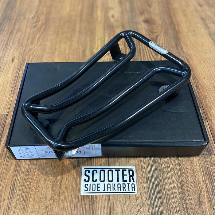 Gambar Luggage Carrier Floor Rack Fabrica Vespa Primavera Sprint - Hitam dari Scooter Side Djakarta undefined Tokopedia