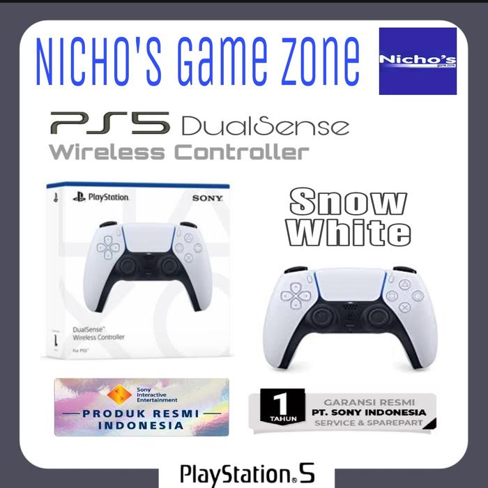 Gambar Joy Stick PS5 DualSense Wireless Controller - White Indo dari nichos game zone undefined Tokopedia