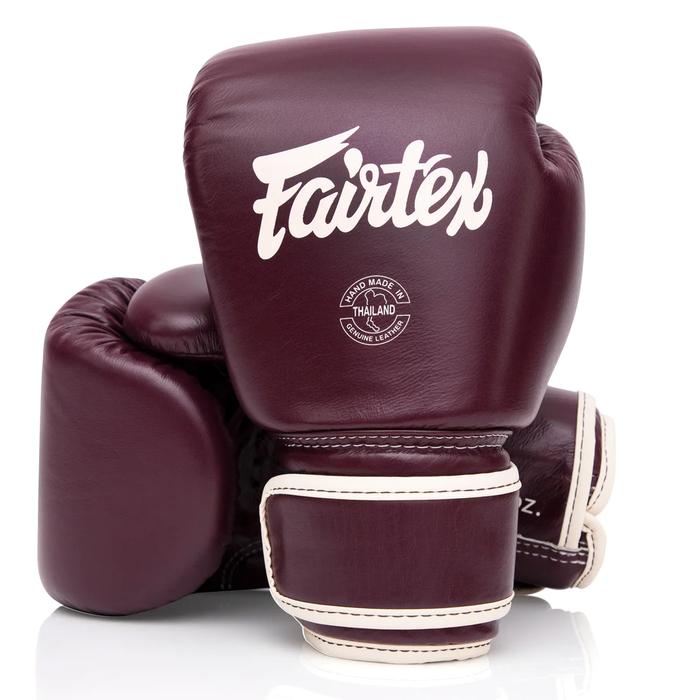 Sarung tinju Fairtex BGV16 Boxing gloves muay thai gloves Maroon, oz