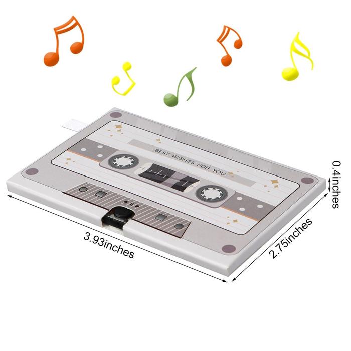 Gambar Retro Gift Card Voice Record/ Voice Recorder Gift Rekaman Bisa Menulis - Putih dari Cyber-MM undefined Tokopedia
