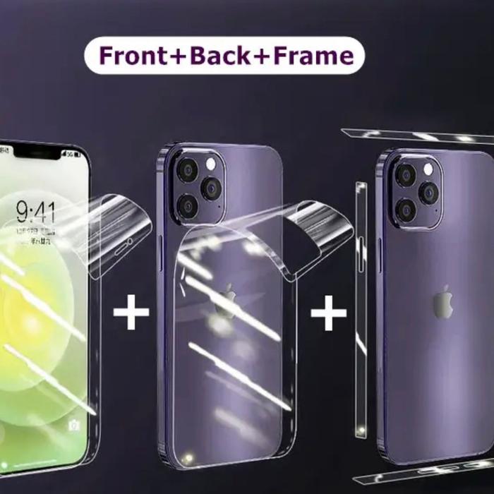 Gambar iPhone 11 Pro Max Hydrogel Depan Belakang + Bezel + Tempered Kamera - Front Back Side, iPhone 14 Pro dari Vodafonestore undefined Tokopedia