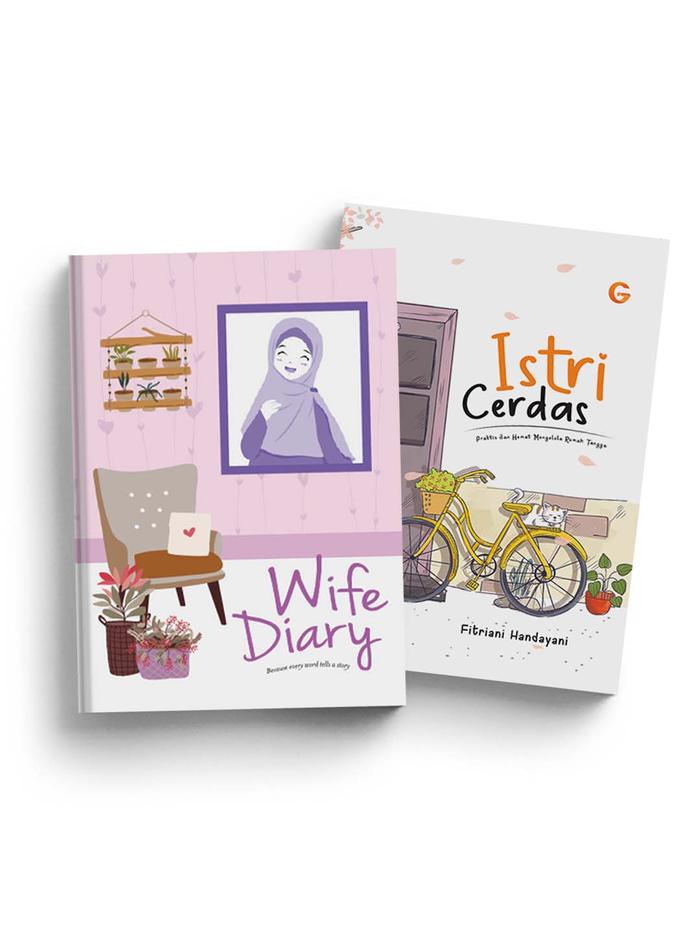 Gambar Paket Buku Istri Cerdas dan Wife Diary - Diari Planner Wanita Muslimah - Paket 2 Buku dari Yafazaka undefined Tokopedia