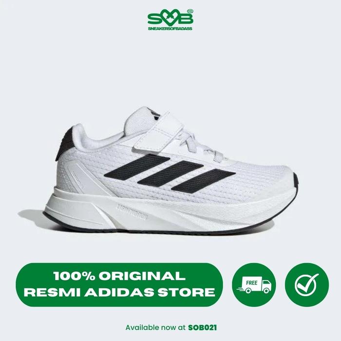 Sepatu Sneakers Adidas Kids Duramo SL White/Black/Grey IG2461