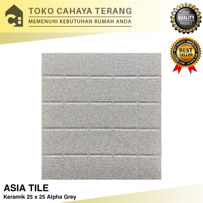 Jual Keramik Asia Tile 25 x 25 Alpha Grey / Keramik Lantai Kamar Mandi