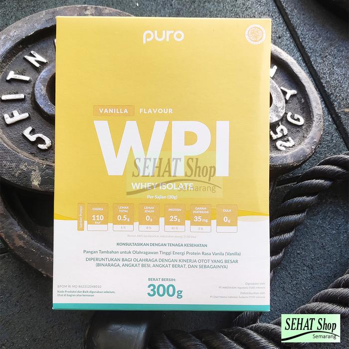 Gambar PURO ISOPRO Whey Protein Isolate GrassFed susu protein 300gr WPI - Vanilla dari Sehat Shop Semarang undefined Tokopedia