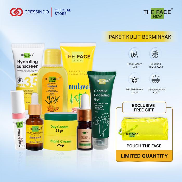Gambar [SPECIAL SERIES]-THE FACE Brightening NEW KIT-Paket Lengkap - Kulit Berminyak dari Cressindo undefined Tokopedia