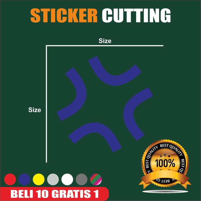 Gambar STIKER CUTTING EFEK MARAH ANGRY NGAMUK EMOSI ANIME KARTUN HELM - Biru, 8cm x8 cm dari Panen Stiker undefined Tokopedia