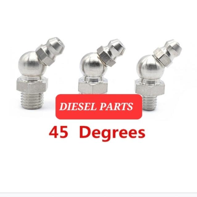 Gambar NEPPLE NEPLE NAPLE NEPEL NIPLE GRIS GRISS GRES GRESS GREASE M6 6MM - M6 BENGKOK 45 dari DIESEL PARTS SUKSES undefined Tokopedia