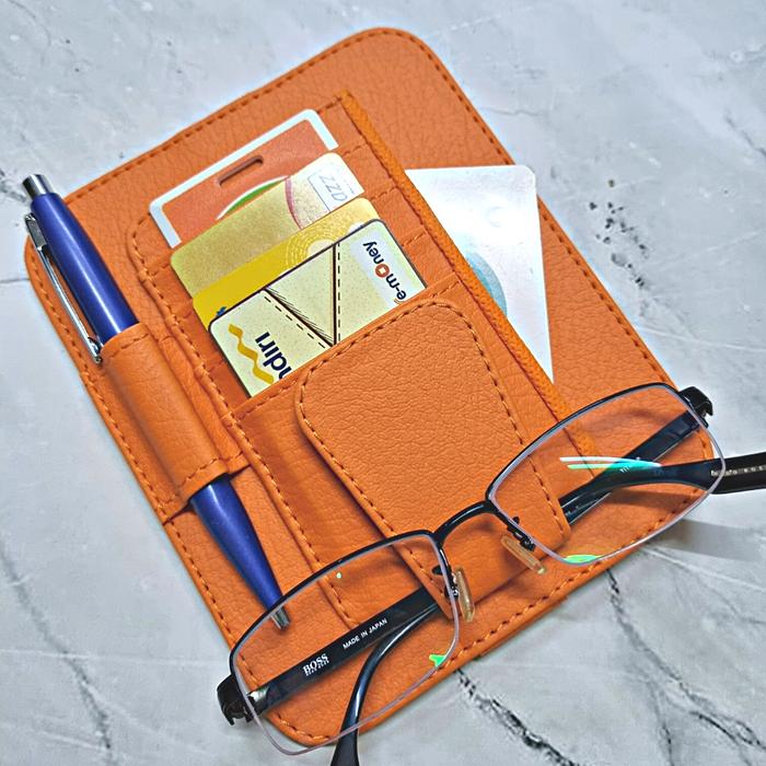 Gambar Technozio Tempat Kartu Warna Orange/Card Holder/Tempat kaca mata dari STARKSCENTS undefined Tokopedia
