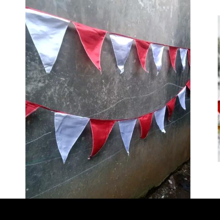 Gambar bendera segitiga warna warni - merah putih dari AS collection313 undefined Tokopedia