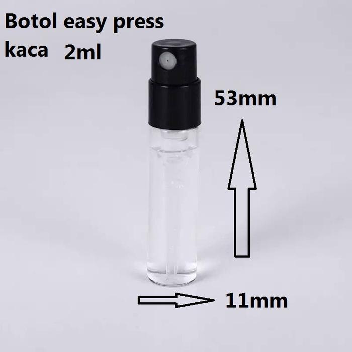 Gambar Botol Vial 2ml Pres Parfum Sample | Botol Spray Pump Kosong bahan Kaca - 2 ml dari kairos-olshop undefined Tokopedia