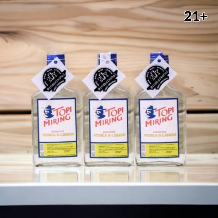 Gambar Paket 3 Topi Miring Vodka & Lemon 250ml - OT Orang Tua - INDOALKOHOL dari indoalkohol undefined Tokopedia