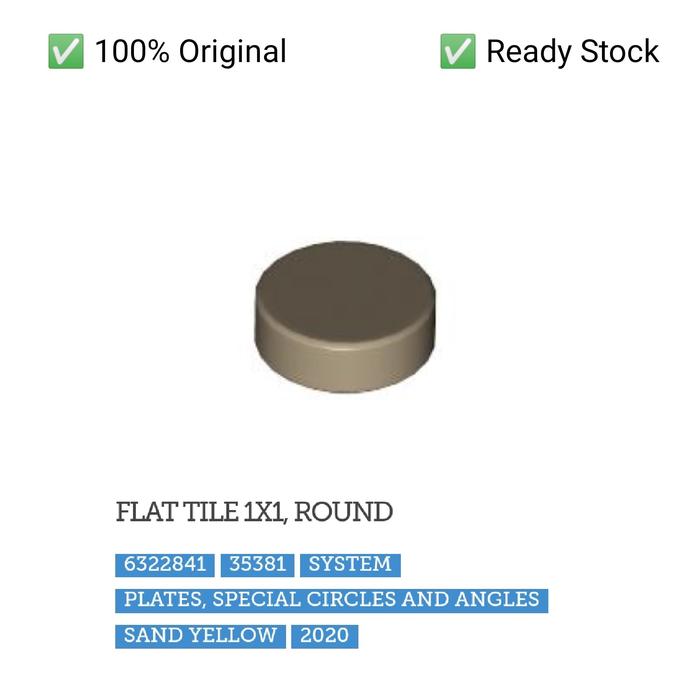 Jual Lego Part 35380 98138 Tile, Round x Merah Muda Kota