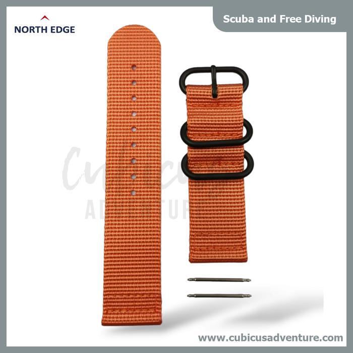 Gambar Dive Computer North Edge Aqua - Scuba Diving Freediving Nitrox NDL - Nylon - Orange dari Cubicus Adventure undefined Tokopedia