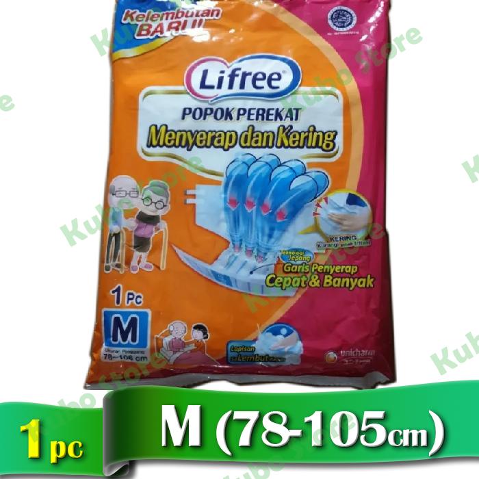 Gambar Lifree Popok Perekat Dewasa Adult Tape Diapers Satuan Sachet 1 pcs - M1 dari Kubo Store Tokopedia undefined Tokopedia