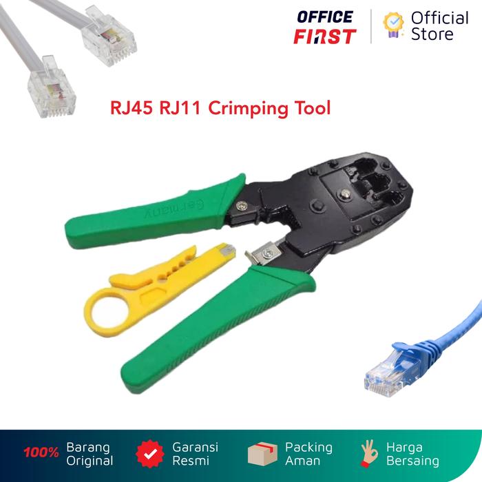 Gambar Tang Crimping RJ45 RJ11 Crimping Tool Networking Tool RJ 11 45 Crimp dari Office First undefined Tokopedia