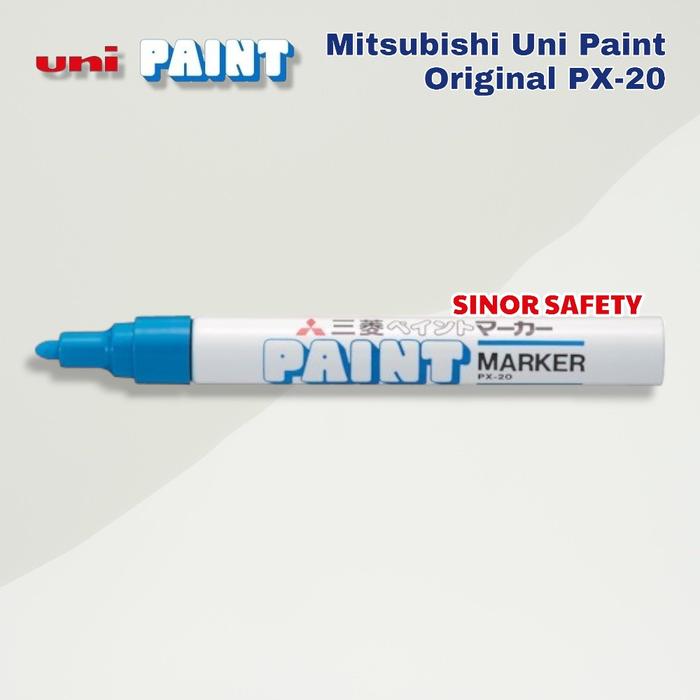 Gambar UNI PAINT Marker Mitsubishi PX-20 Spidol Permanent Oil Based - BIRUMUDA PX20.8 dari SINOR SAFETY undefined Tokopedia