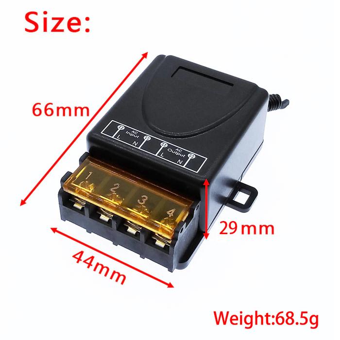 Gambar Relay Switch AC 220V-Remote Relay Switch-ON OFF Remote Relay - 220v dari GKA-Mall undefined Tokopedia