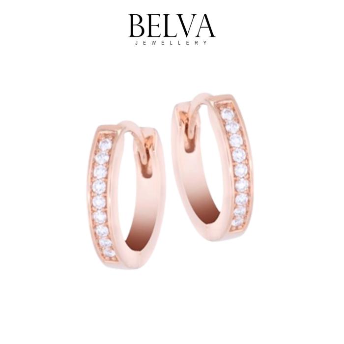Gambar Anting Berlian Listring Klip - Belva Jewellery - BAERLP01820 - ROSE GOLD dari Belva Jewellery Online undefined Tokopedia