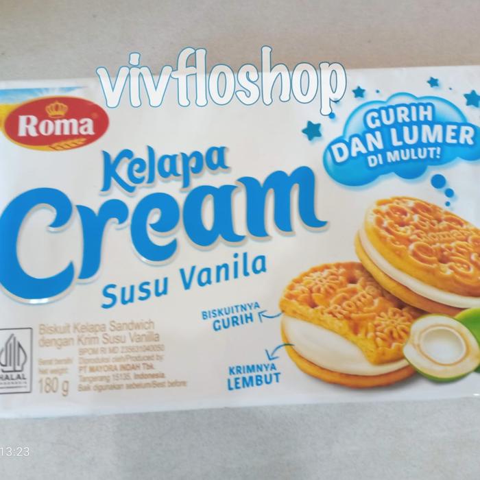 Gambar Biskuit Roma Kelapa Cream (Kemasan 180 gram) - Vanila dari Vivflo Shop undefined Tokopedia