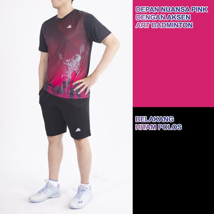 Jual Kaos Jersey Badminton Full Print Premium Fabric Desain