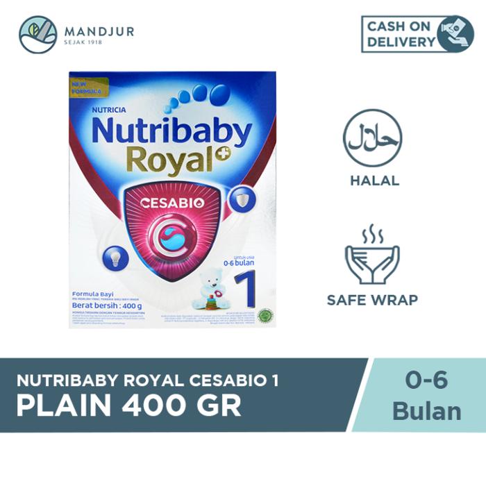 Gambar Nutribaby Royal+ Cesabio 1 Formula Bayi Bubuk 400 gr dari Apotek Bersama Pekanbaru undefined Tokopedia