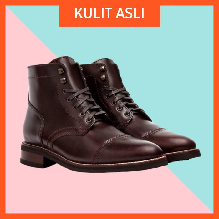 Gambar Sepatu Boots Pria FULL KULIT ASLI PREMIUM Cibaduyut Bandung - custom, 37 dari oneno1 undefined Tokopedia
