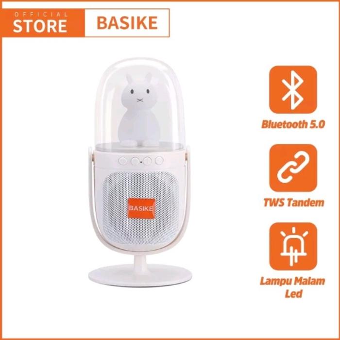 Gambar Speaker Basike LED Bluetooth Portable - Putih dari Avant Techno undefined Tokopedia