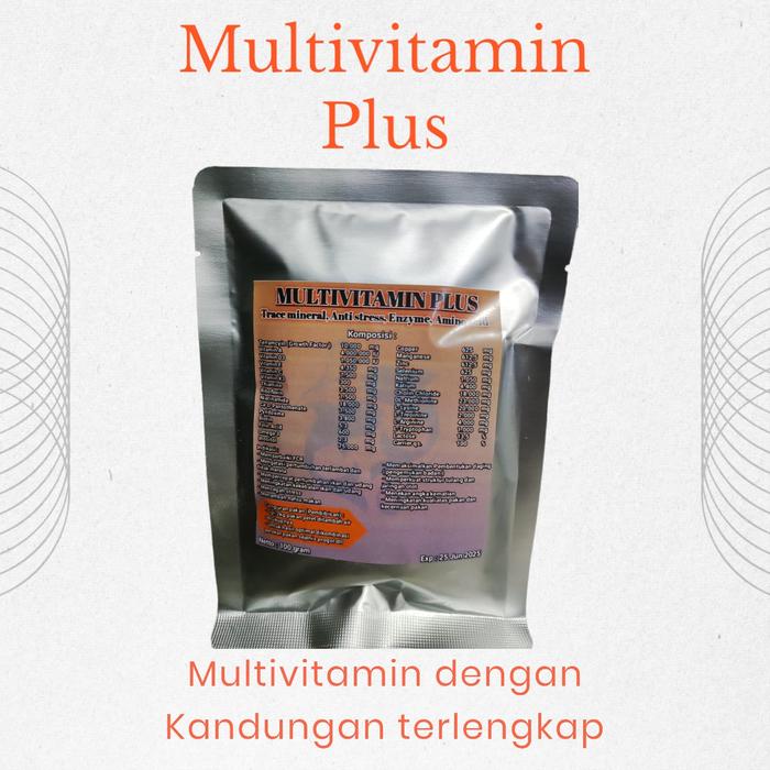 Gambar Multivitamin plus 100 gram / multivitamin / vitamin ikan / vitamin dari Rz berkah store30 undefined Tokopedia