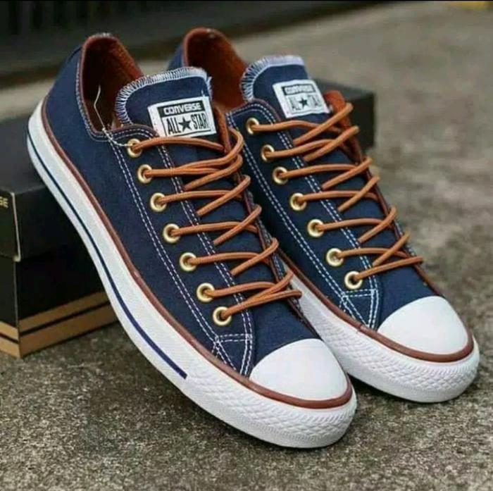 Gambar Sepatu Converse All Star Premium Biru Navy Pria wanita Diskon Murah - Navy, 39 dari ANFsport1 undefined Tokopedia