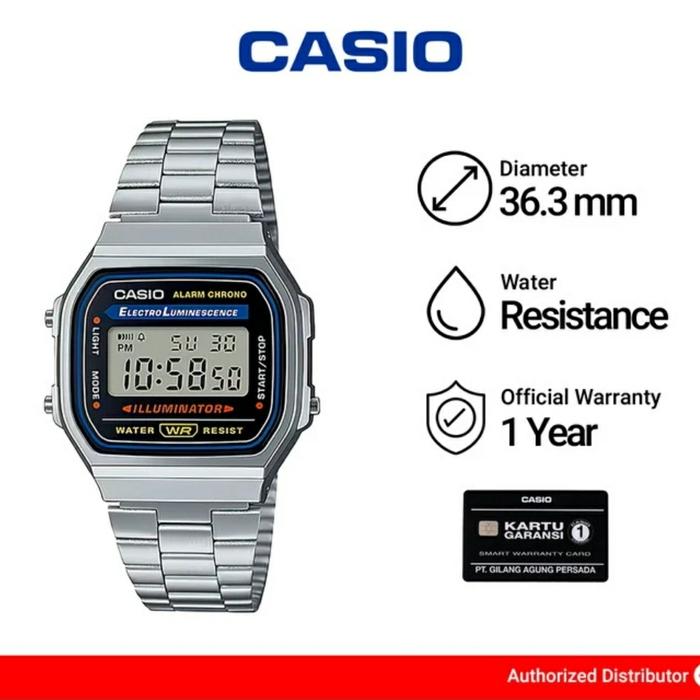 Gambar JAM TANGAN CASIO A168WA-1WDF Original dari Serbasli undefined Tokopedia
