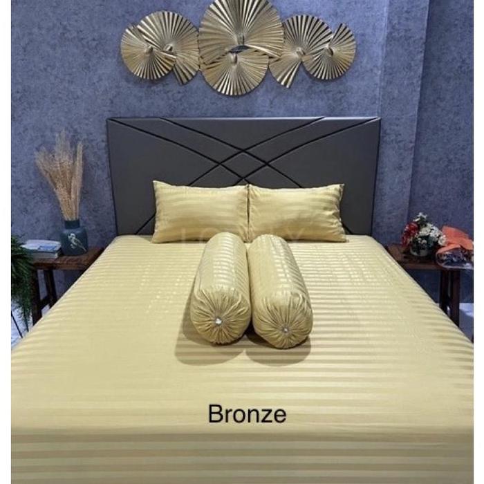Gambar Sprei Micro Tensel / Mikro Tensel 200X200 180X200 160X200 140X200 - BRONZE, 180x200x20 dari bagas _shoop undefined Tokopedia
