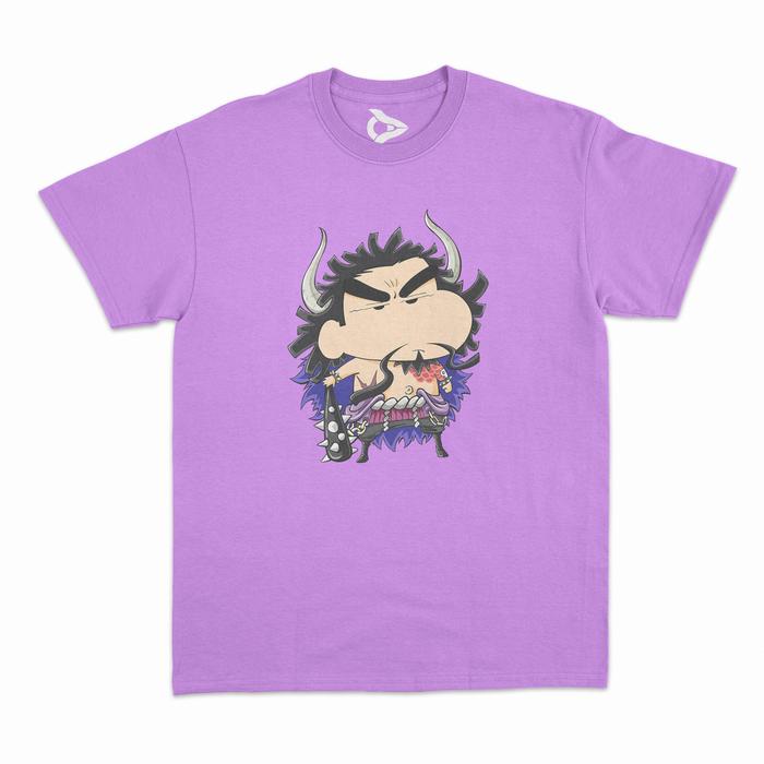 Gambar kaos anime kaido chan / sincan / kaido / one piece / sinchan / t-shirt - Ungu Muda, XS dari Crouwis undefined Tokopedia