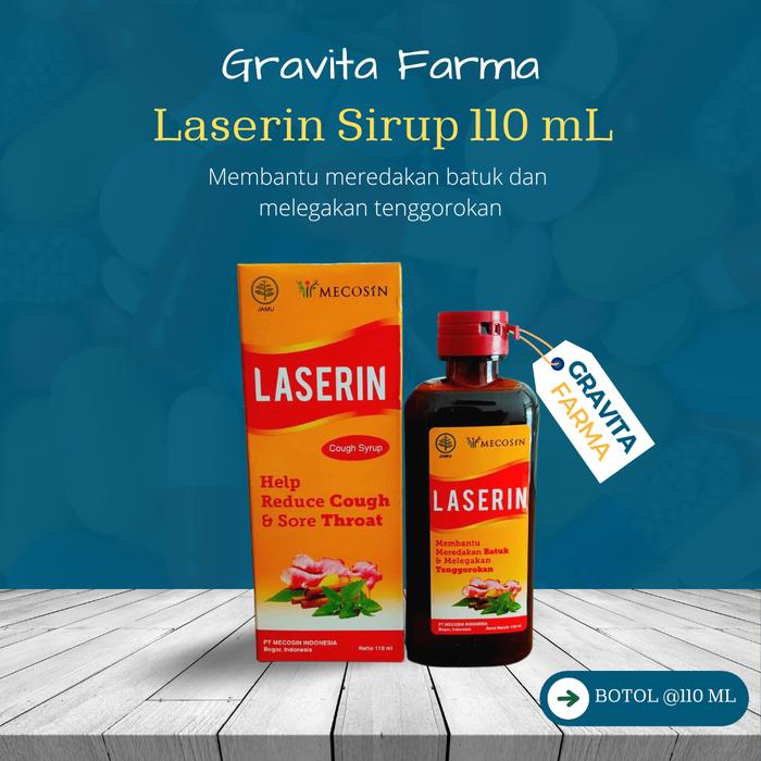 Gambar Laserin Obat Batuk - 110 mL dari Apotek Gravita Farma undefined Tokopedia