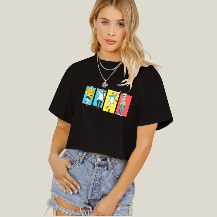 Gambar kaos distro wanita crop gambar A16 bahan 100% asli cotton combed dari lie_cloth undefined Tokopedia