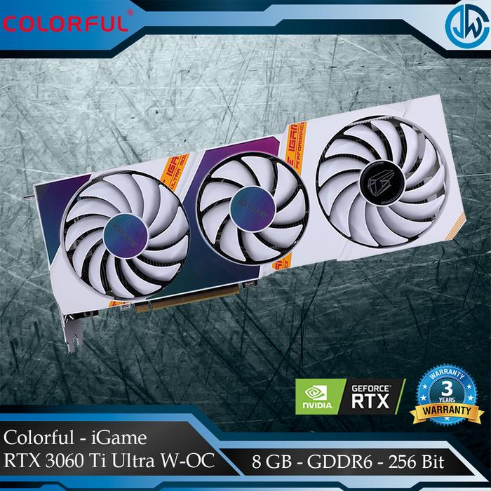 Jual RTX 3060, iGame RTX 3060 Ultra W OC (Non LHR 51 Mh/s) Kota