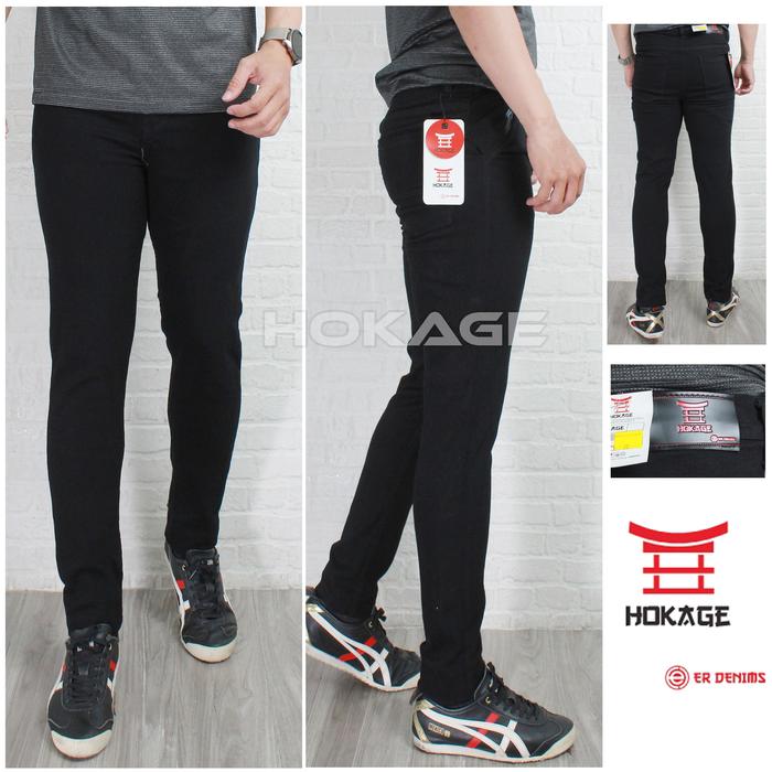 Gambar Celana panjang pria slim fit/pensil/skinny jeans denim - Hitam Besar - Hitam, 35 dari LinkLunk Online Store undefined Tokopedia