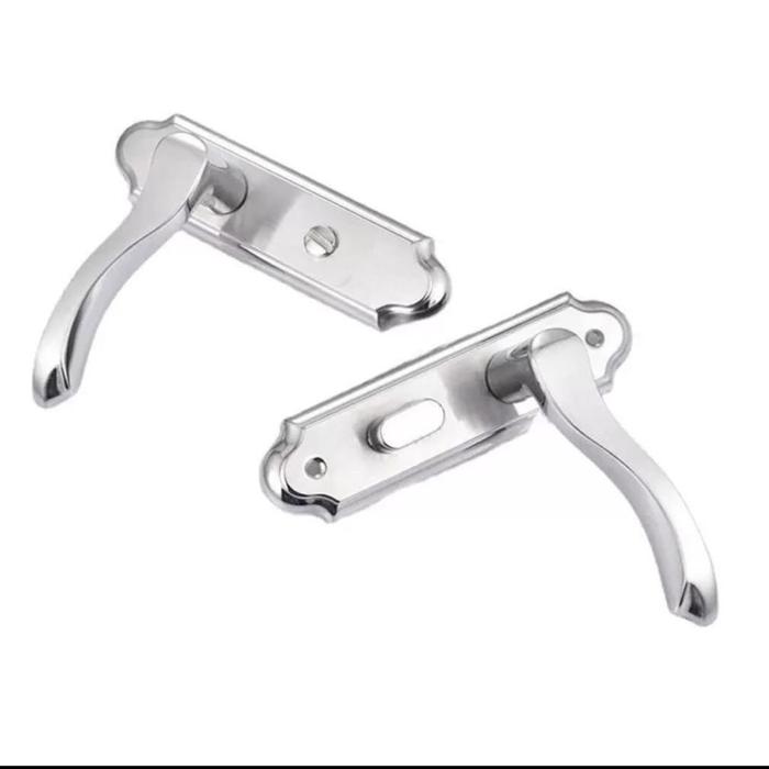 Gambar kunci pintu kamar mandi B1213 BU /kunci pintu alumunium/handle pintu - handle aja dari bmb stores undefined Tokopedia