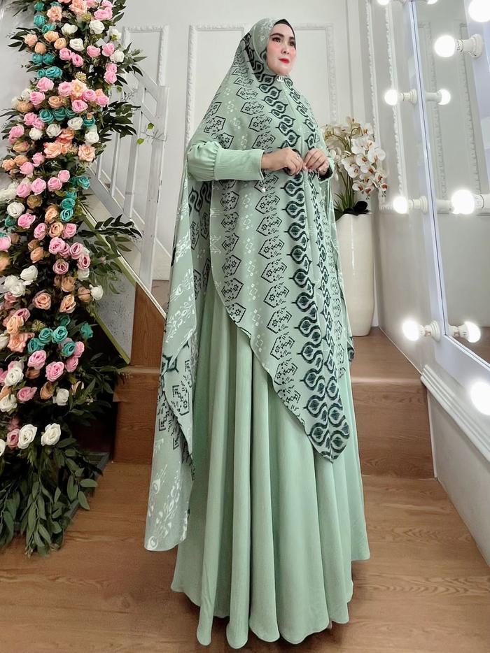 Gambar Gamis Syar'i Premium Terbaru Kringkel Jubah - B dari indah wekwek muslim syari undefined Tokopedia