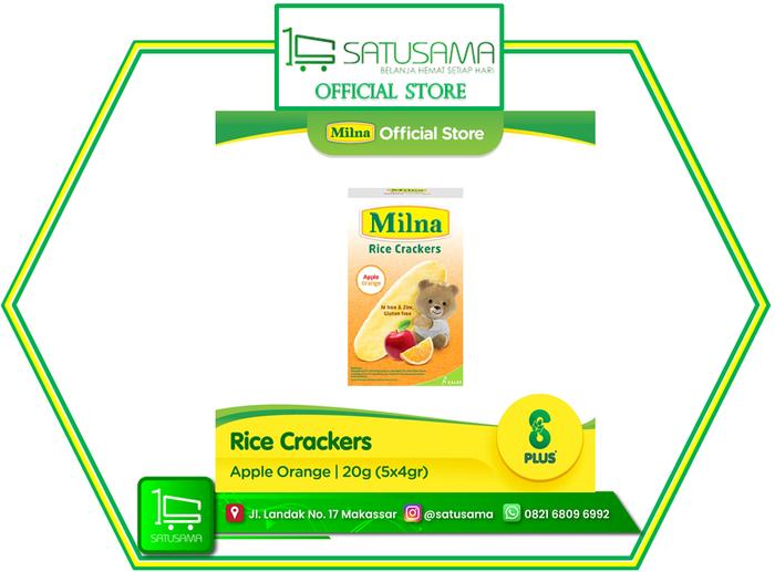 Gambar MILNA CRACKERS - APPLE ORANGE dari satusamaonline undefined Tokopedia