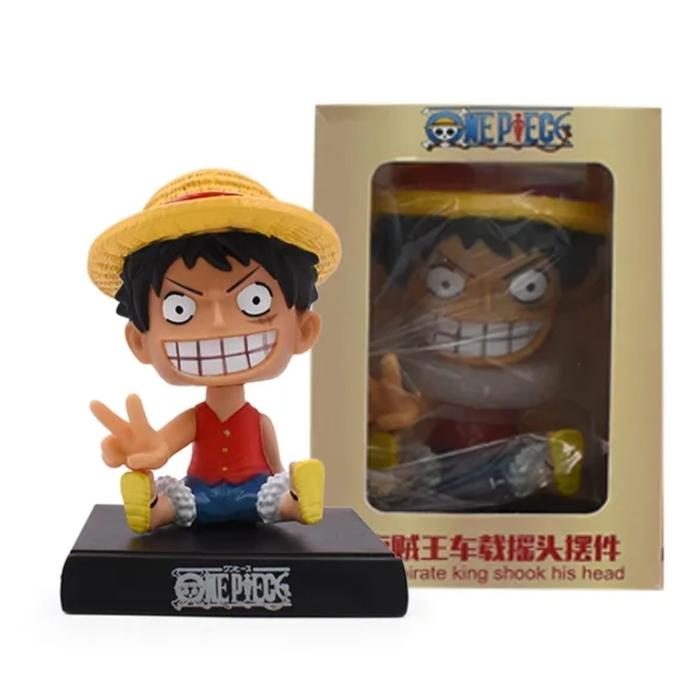 Gambar Pajangan Mobil Bobble Head One Piece Luffy Zoro Sabo Choper - Luffy Jari 2 dari elpanda store undefined Tokopedia