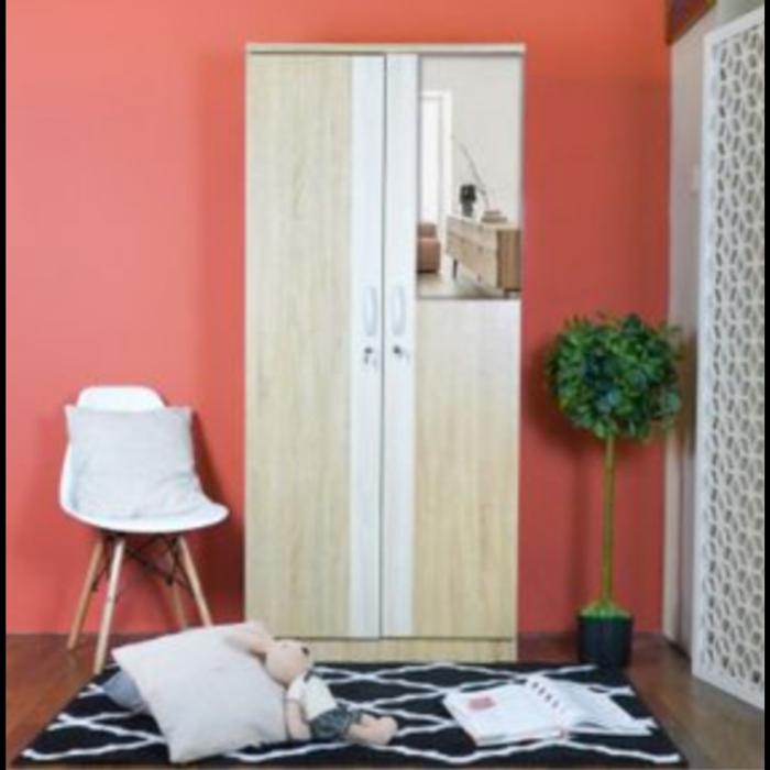 Gambar Lemari 2 Pintu Rak 1805 Zonoma Unihome dari Mebel Karunia SDA undefined Tokopedia