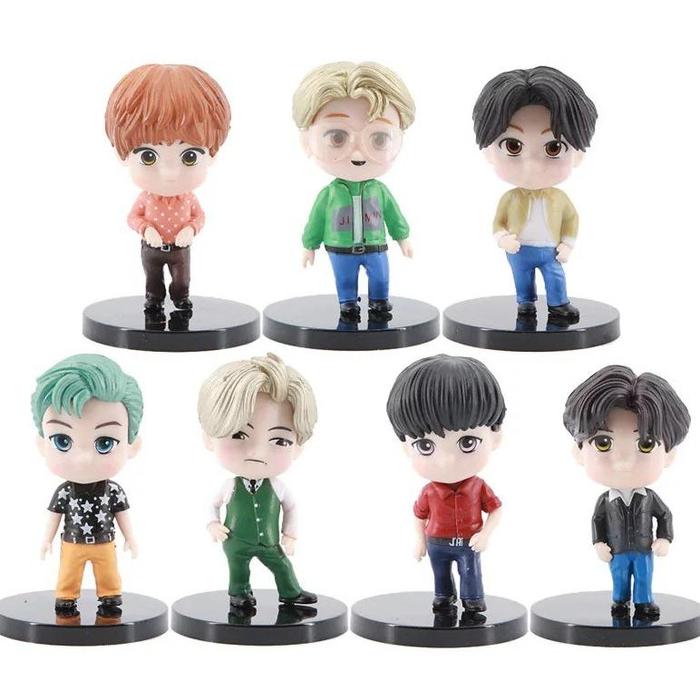 Gambar MINI FIGURE BTS BT21 ARMY BANGTAN BOYS KPOP IDOL MODEL ACTION FIGURE - BTS Dynamite dari FRESTOKO undefined Tokopedia