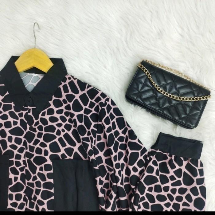 Gambar LD 150 CM SUPER JUMBO- OVERSIZE- KEMEJA- BLOUSE- ATASAN WANITA KVI BLA - Dusty pink dari SLEEPWEARS NEW SHOP undefined Tokopedia