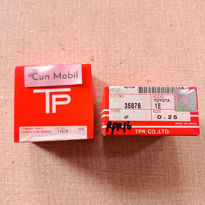 Gambar Ring seher Starlet 1000cc EP 70 oversice 0,25 TP asli Jepang 35830 1E - 0,25 dari Cun Mobil Top Mobil undefined Tokopedia