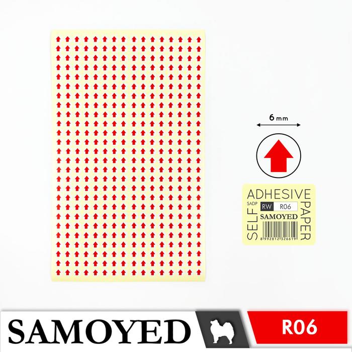 Gambar Kertas Label / Stiker Tanda Panah / Penanda / Penunjuk / QC / Reject / Arrow Sign Sticker / Self Adhesive Paper / Labels Samoyed SADP-RW - R06 dari Stasio undefined Tokopedia
