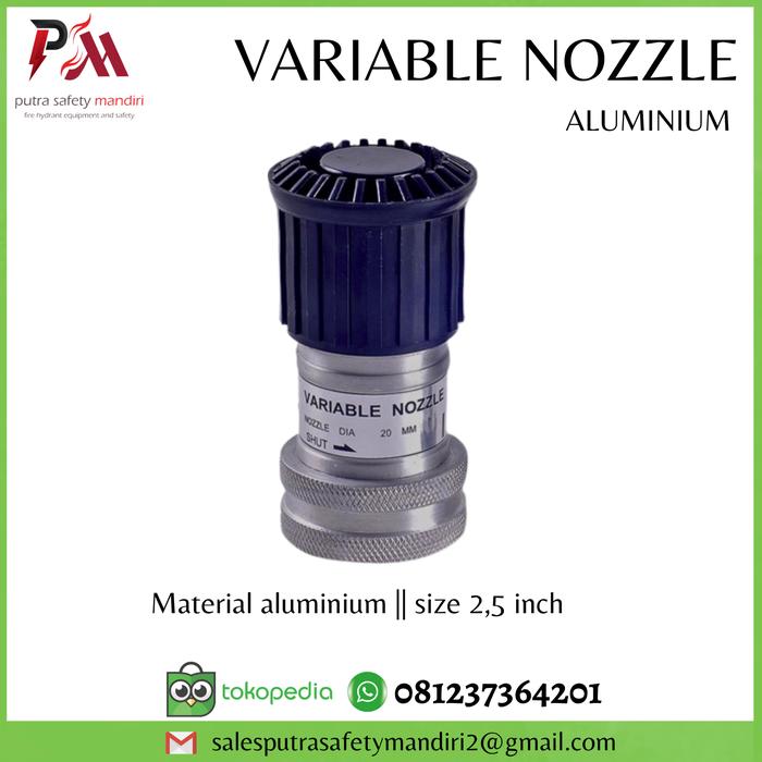 Gambar VARIABLE NOZZLE SPRAY PEMANCAR SELANG PEMADAM ALUMINIUM 1.5 2 2.5 INCH - 2,5 inch dari Putra safety mandiri 2 Kota Administrasi Jakarta Utara Tokopedia